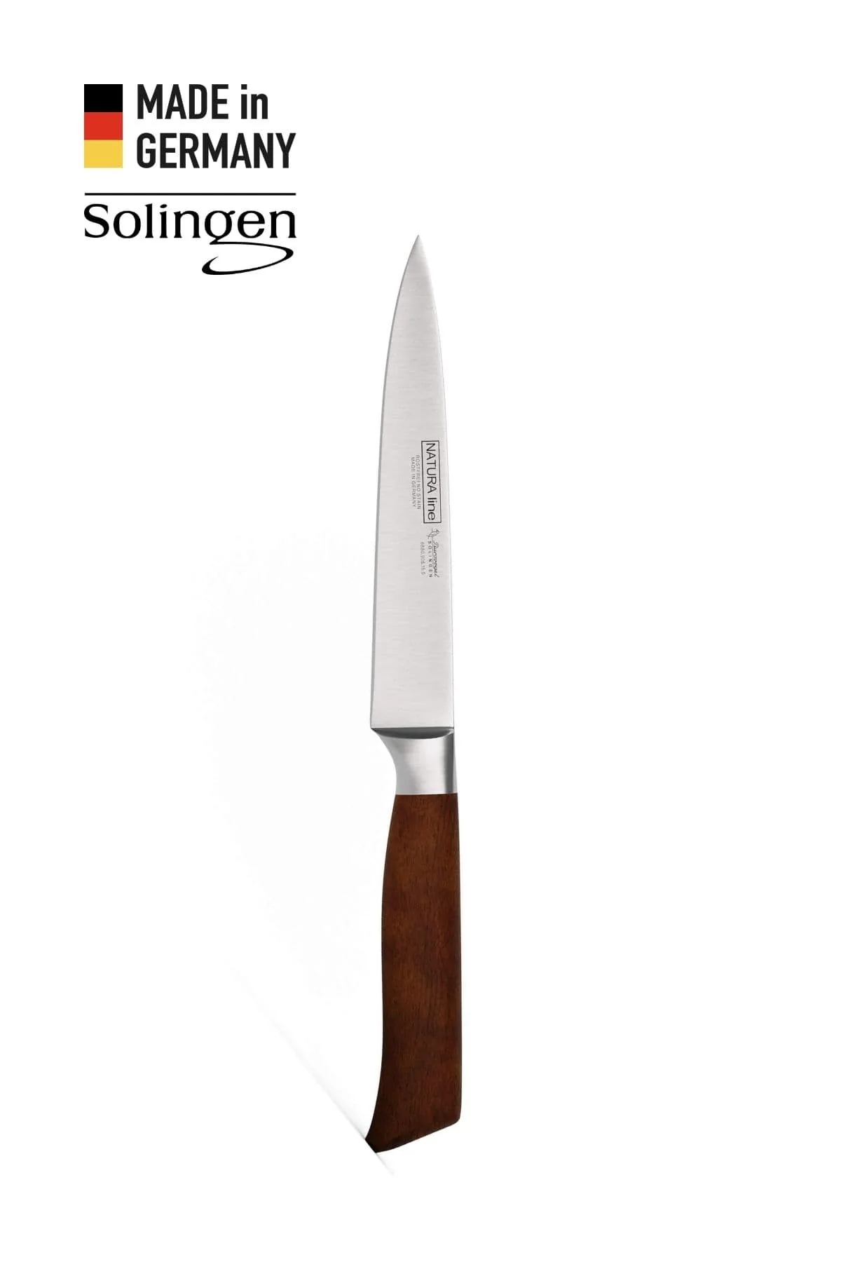 Dilimleme Bıçağı Bordo Ahşap Sap - Solingen