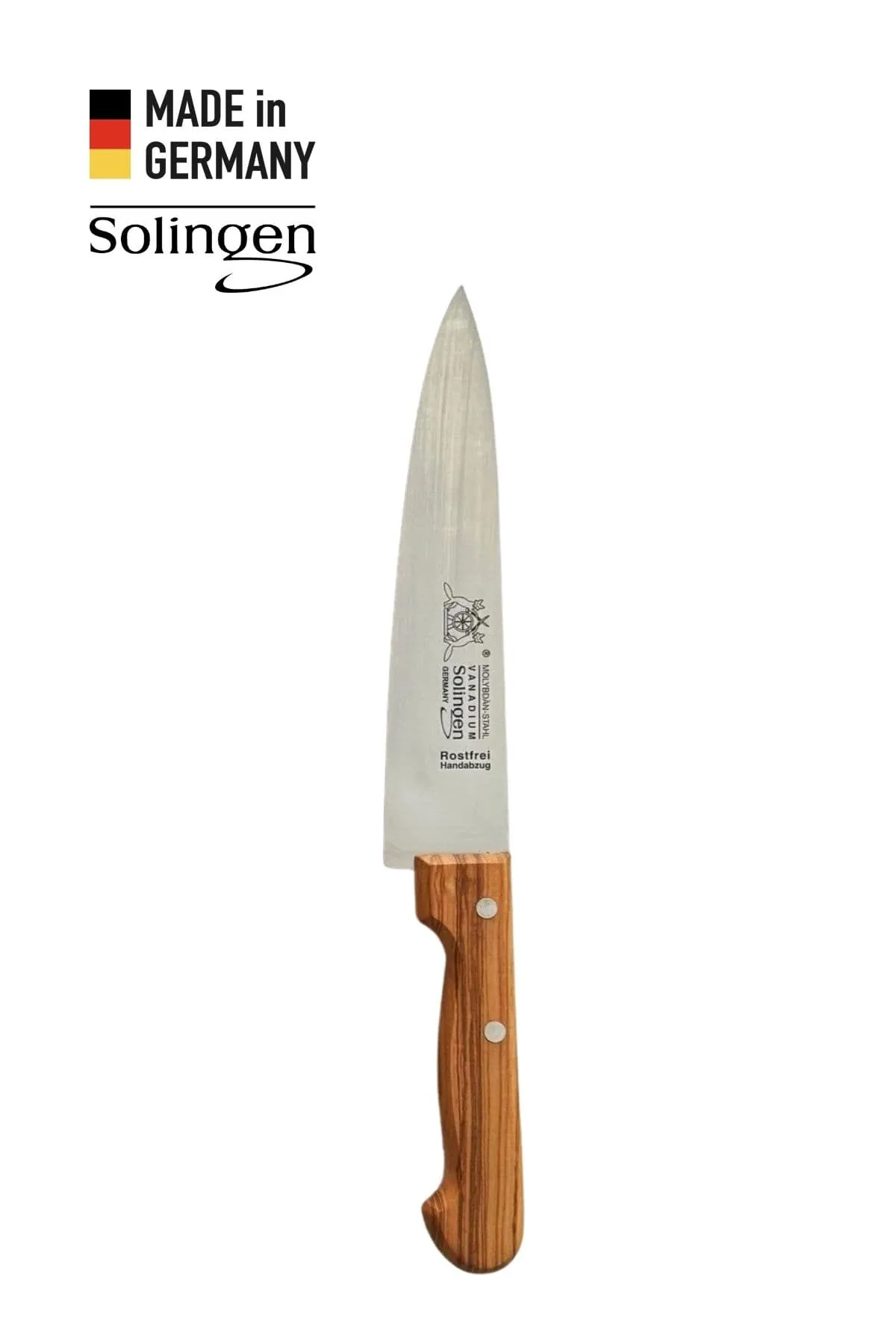 Geniş Şef Bıçağı Zeytin Sap - Solingen