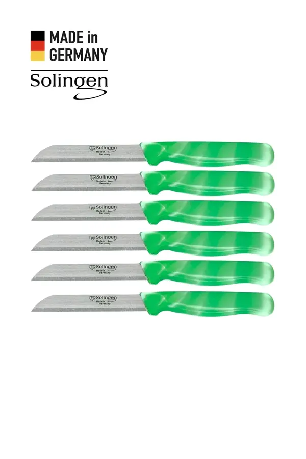 Ebruli Meyve Bıçağı 6'lı Set Yeşil
