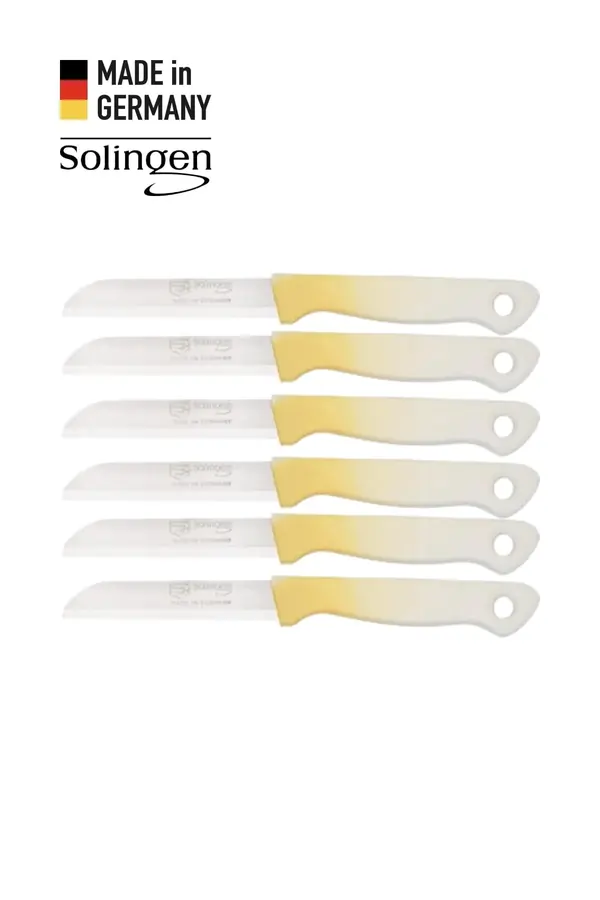 Geçişli Meyve Bıçağı 6'lı Set Krem