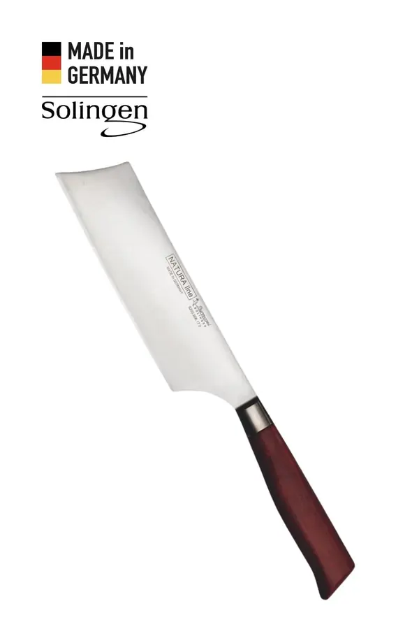 Nakiri Sebze Bıçağı Bordo Ahşap Sap