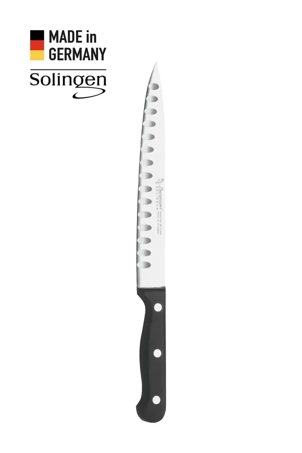 Oluklu Dilimleme Bıçağı Siyah Perçinli - Solingen