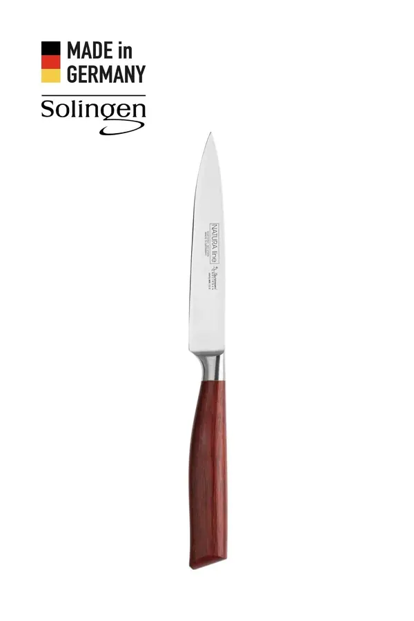 Profesyonel Soyma Bıçağı Kırmızı Ahşap Sap - Solingen