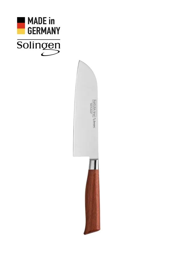 Santoku Bıçağı Bordo Ahşap Sap Küçük - Solingen