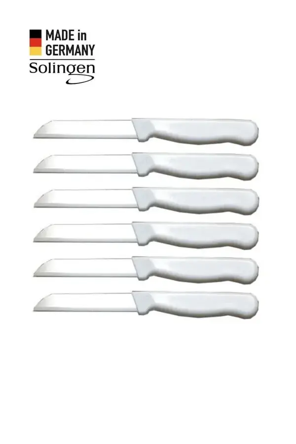 Simli Meyve Bıçağı 6'lı Set Beyaz