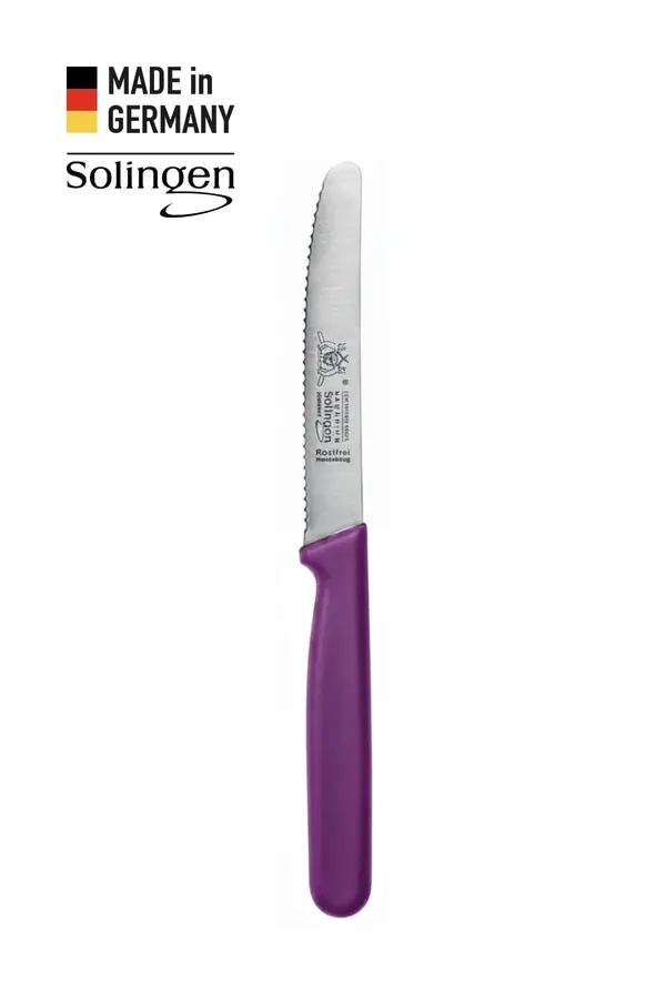Tırtıklı Genel Kullanım Bıçağı Mor - Solingen