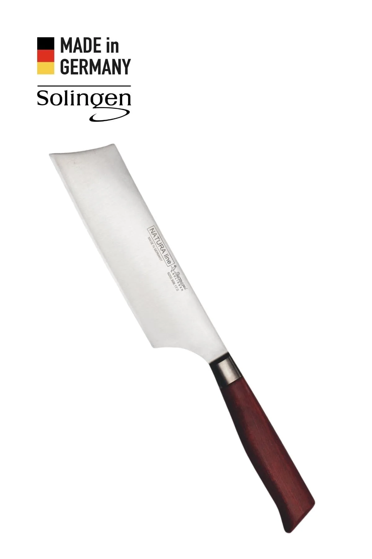 Nakiri Sebze Bıçağı Bordo Ahşap Sap - Solingen