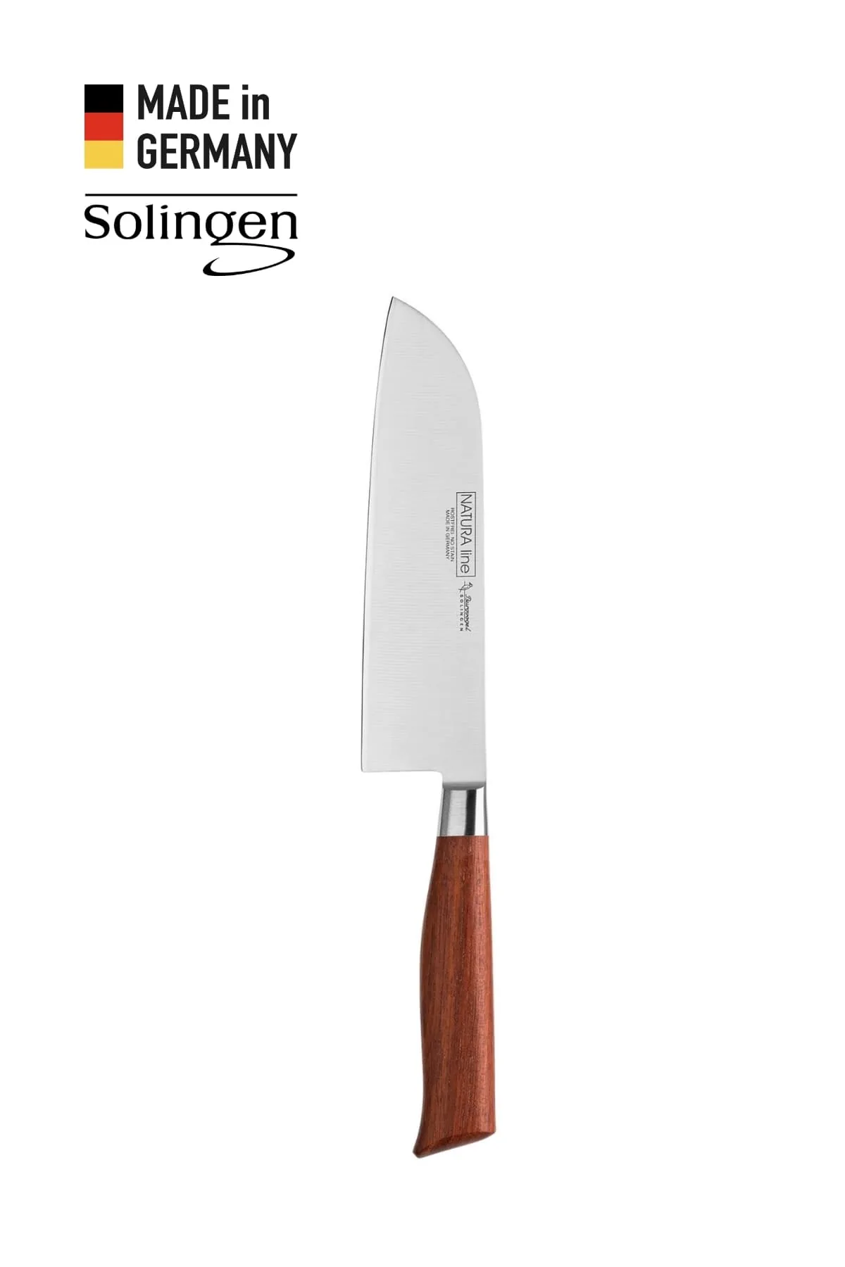 Santoku Bıçağı Bordo Ahşap Sap Küçük - Solingen