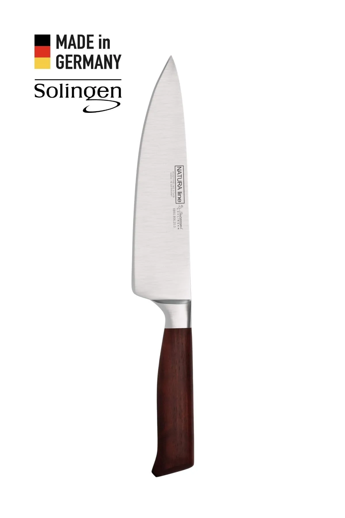 Şef Bıçağı Bordo Ahşap Sap - Solingen