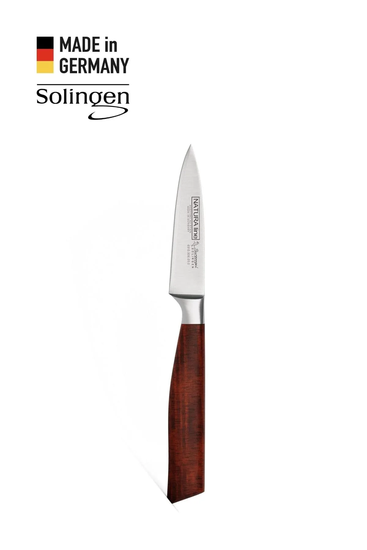 Soyma Bıçağı Bordo Ahşap Sap - Solingen