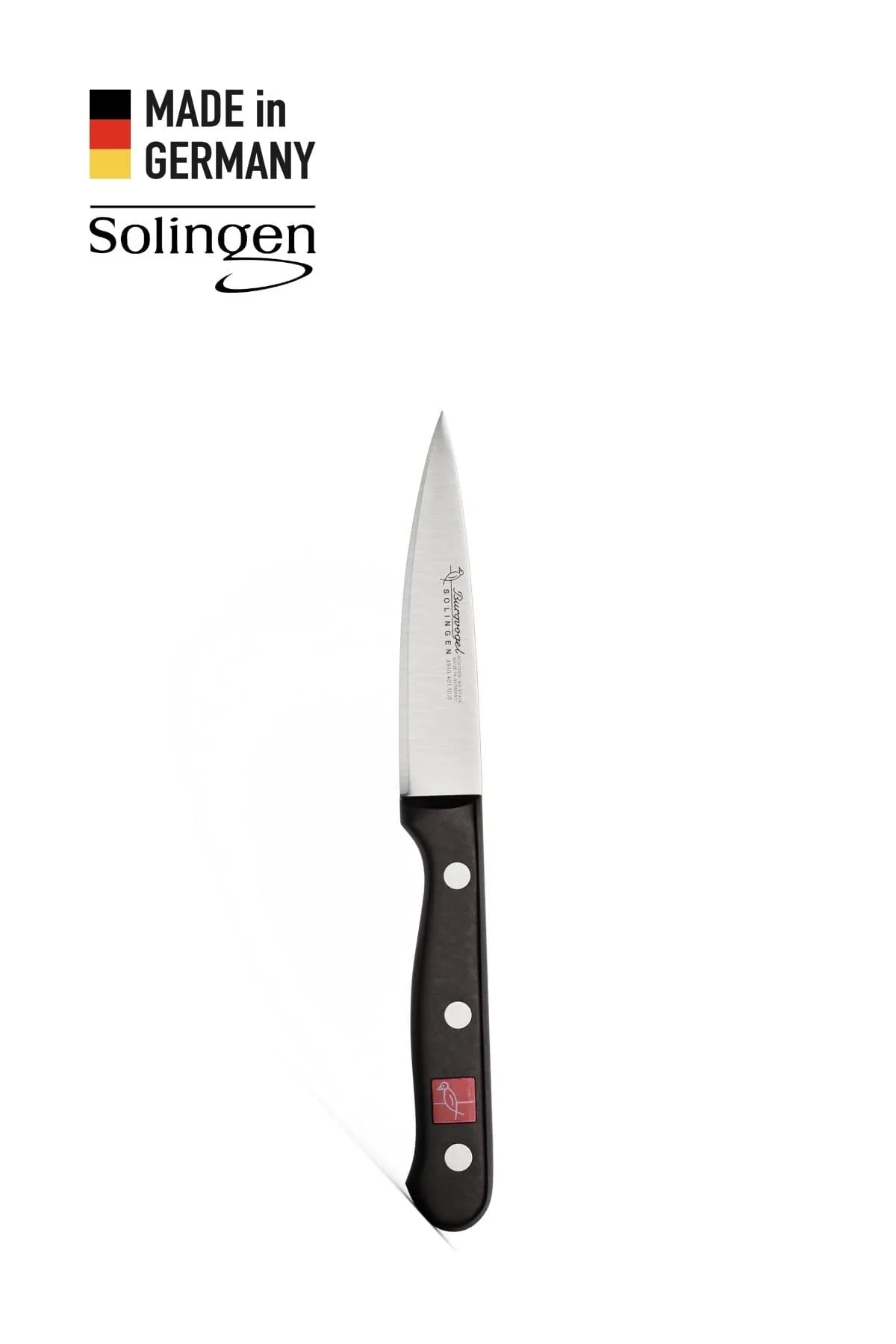 Soyma Bıçağı Siyah Perçinli Klasik - Solingen