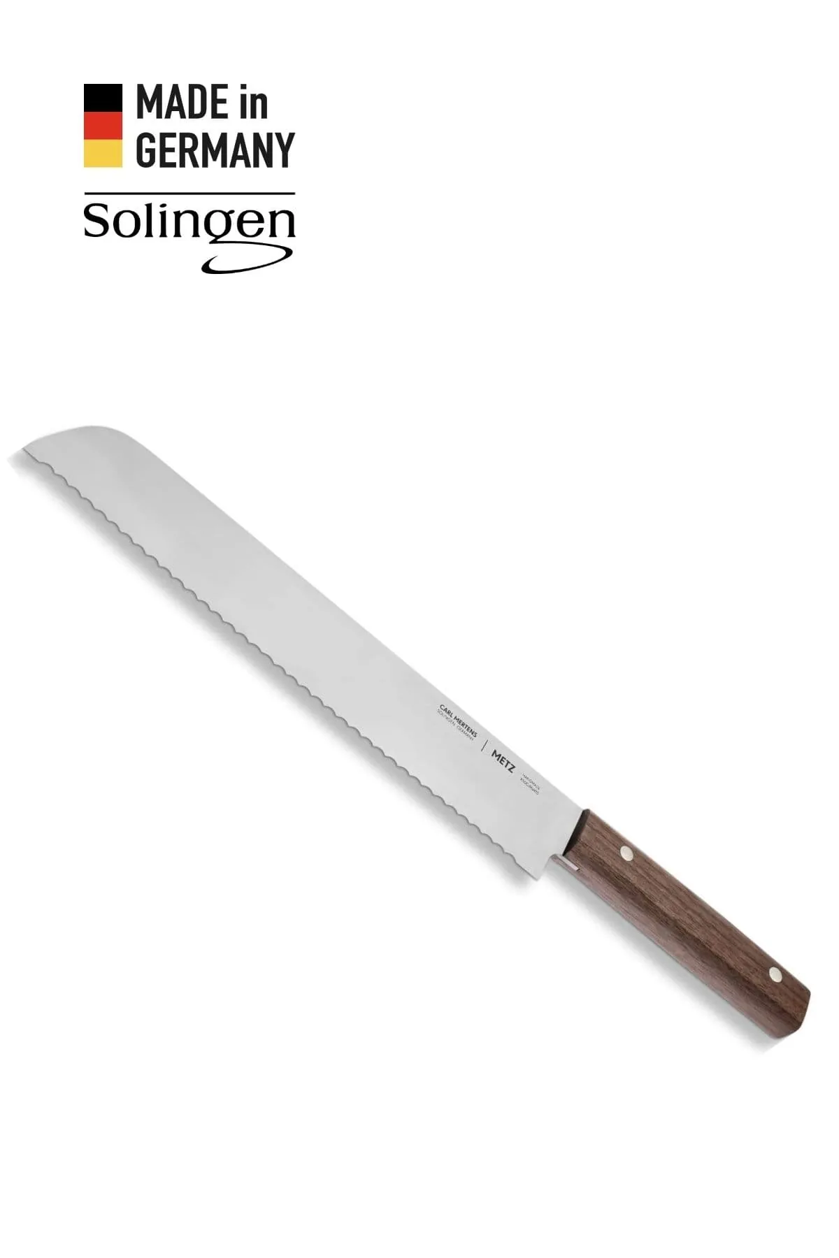 Uzun Ekmek Bıçağı Ahşap Sap - Solingen