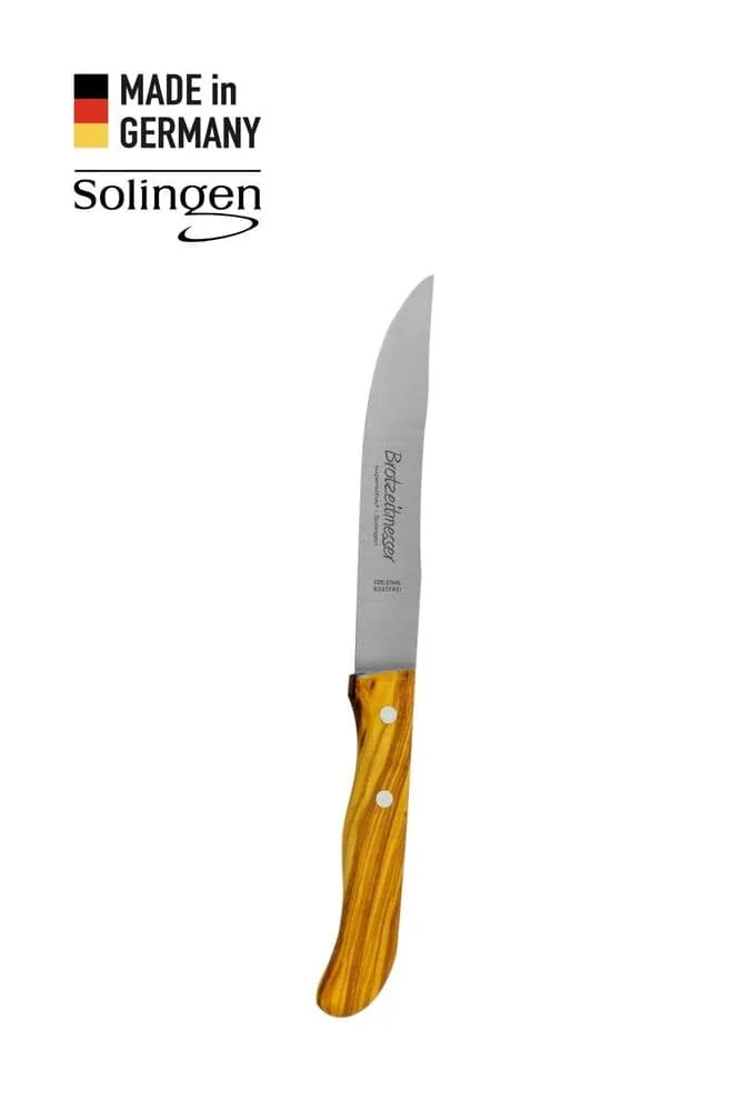 Zeytin Saplı Kavisli Genel Kullanım Bıçağı - Solingen
